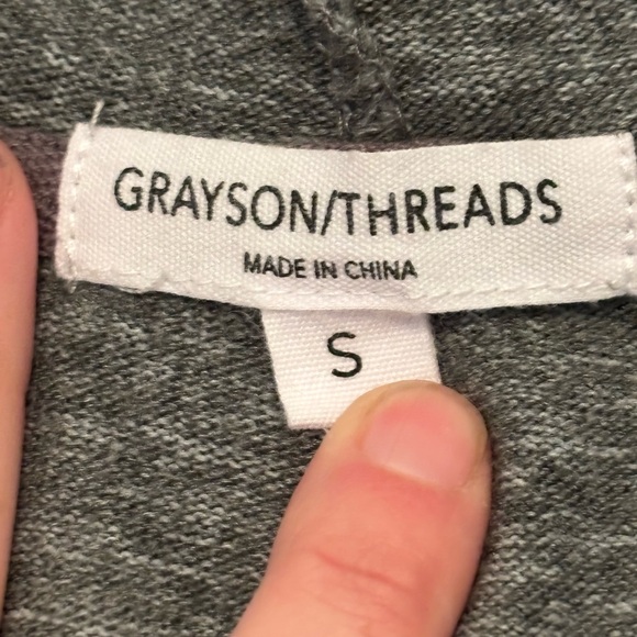 Grayson Threads Charcoal Gray Women’s Small Open-Front Cardigan Light weight - Picture 6 of 6